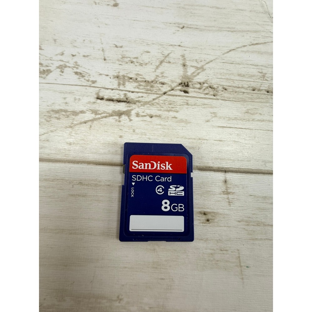 SanDisk‎ 8GB SDHC Memory Card Class 4 Blue SDSDB-008G-B35 Flash Memory Card